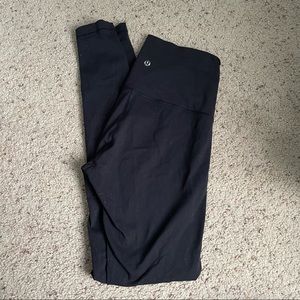 Lululemon wunder under leggings, size 8, all black